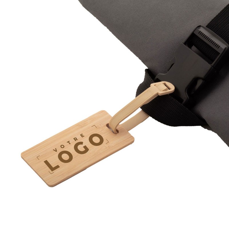 Étiquette à bagage en bambou – Goodies voyage écoresponsables