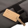 Étiquette à bagage en bambou – Goodies voyage écoresponsables
