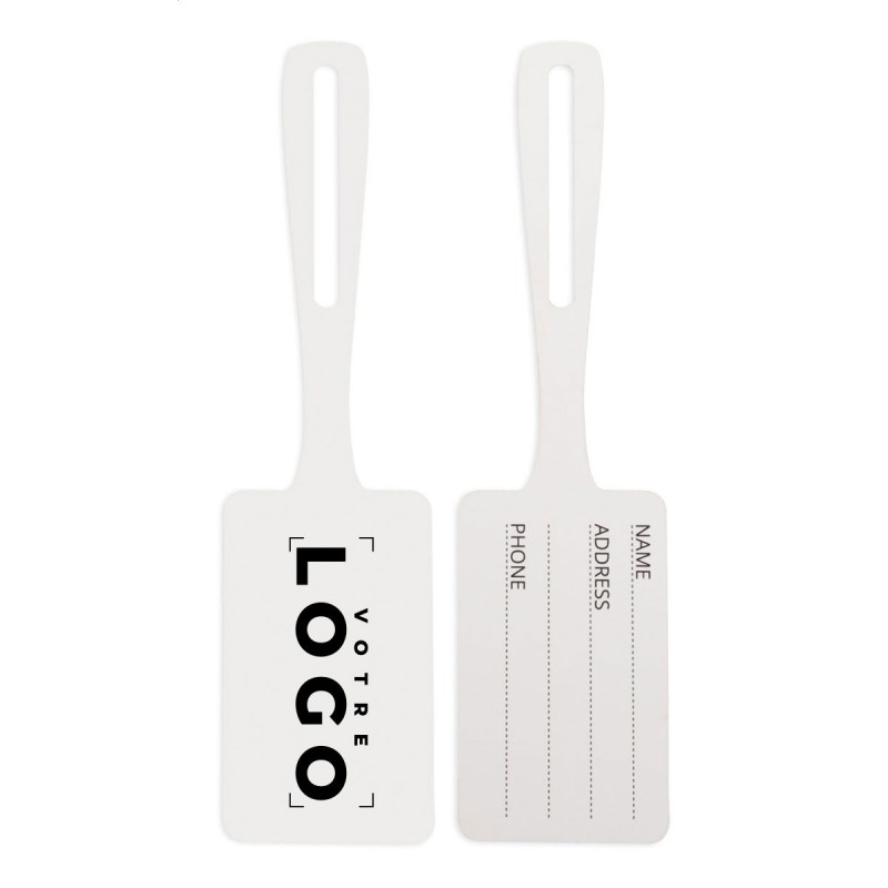 Étiquette à bagages en papier indéchirable – Goodies personnalisables