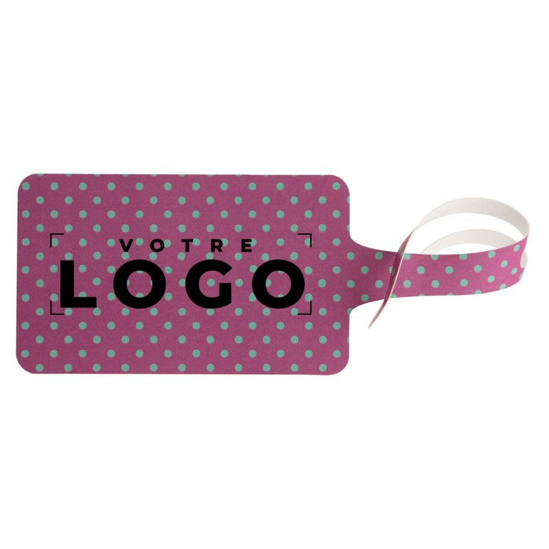 Étiquette à bagages en papier indéchirable – Goodies personnalisables