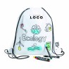 Sac à dos à cordes RPET personnalisable à colorier | Responsables