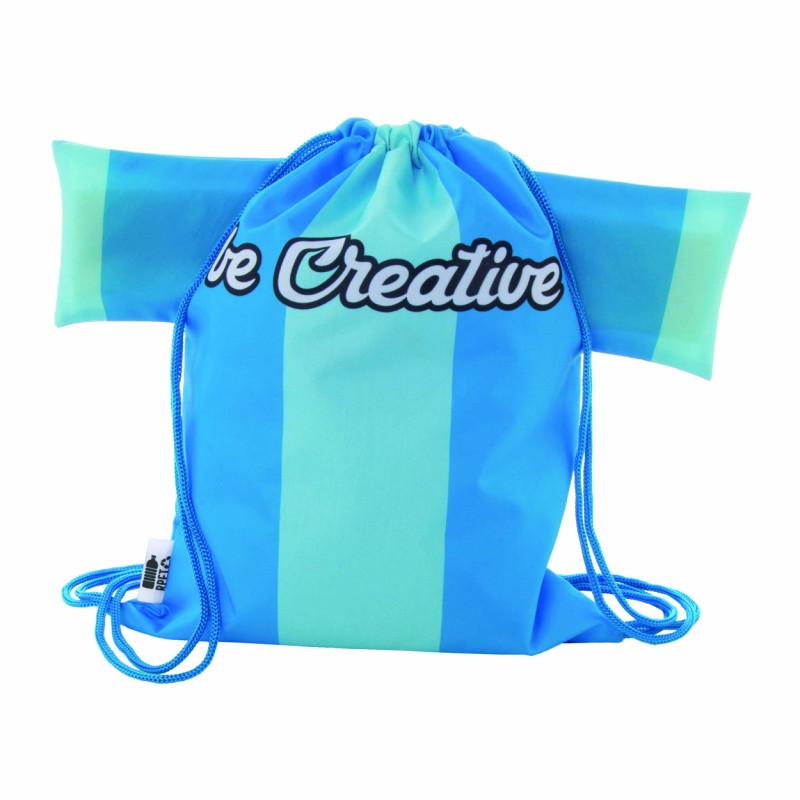 Sac à cordon enfant en forme de t-shirt personnalisable | Goodies RPET