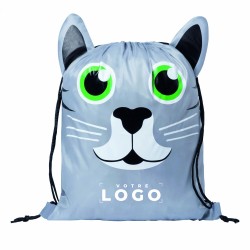 Sac à cordon enfant avec motif animal | Sac personnalisé et ludique