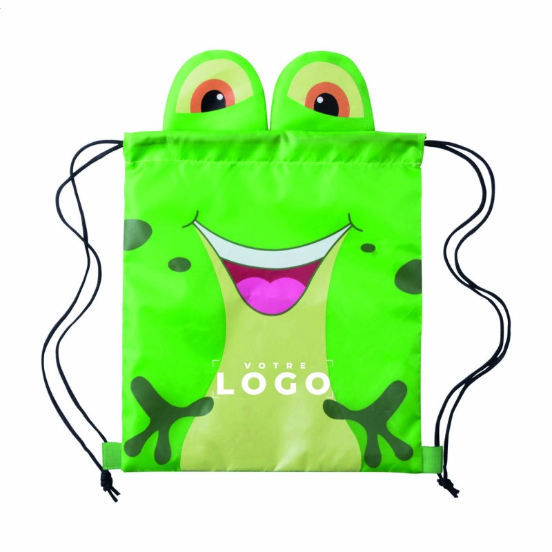 Sac à cordon enfant avec motif animal | Sac personnalisé et ludique