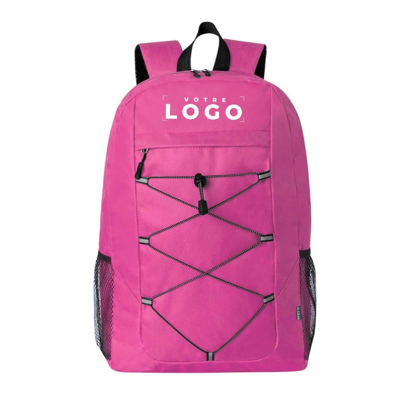 Sac à dos avec corde élastique sur le devant