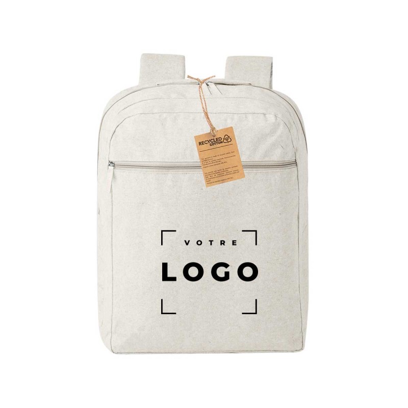 Sac à dos coton recyclé GRS 100 % | Durable et personnalisable