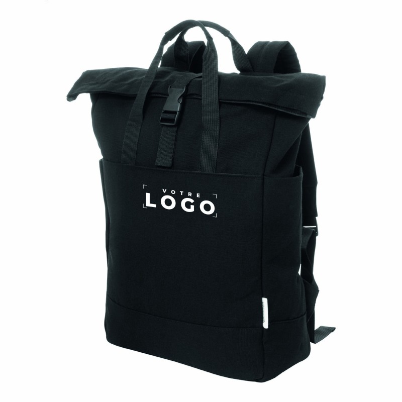 Sac à dos en toile recyclée 70% coton & 30% RPET