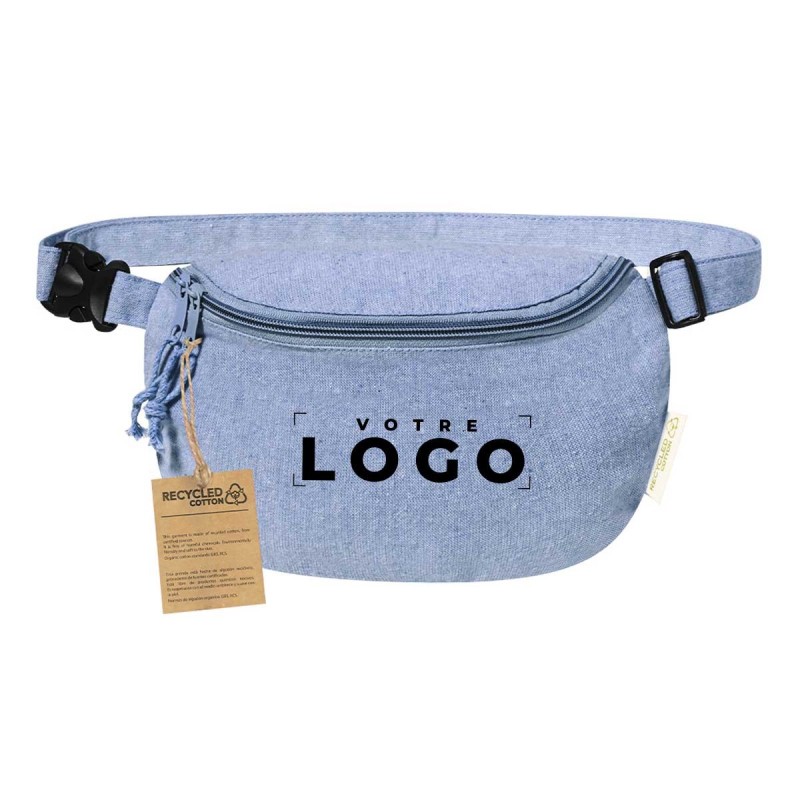 Sac banane en coton recyclé GRS 220 g/m² | Durable et pratique