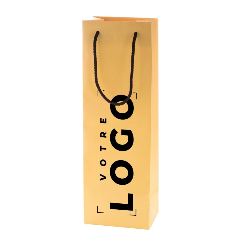 Sac pour bouteille personnalisé | Sac en papier avec poignée
