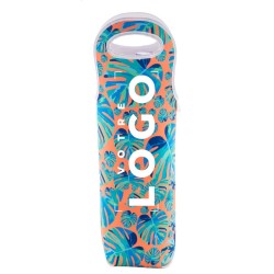 Sac porte-bouteille de vin personnalisé en néoprène RPET