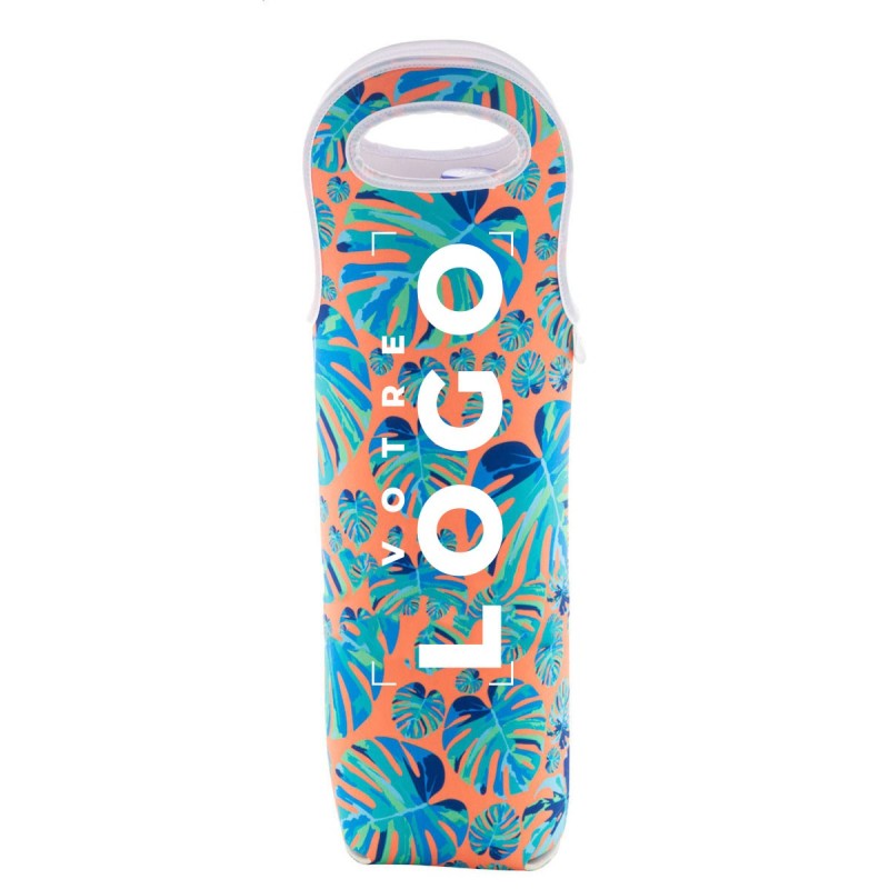 Sac porte-bouteille de vin personnalisé en néoprène RPET