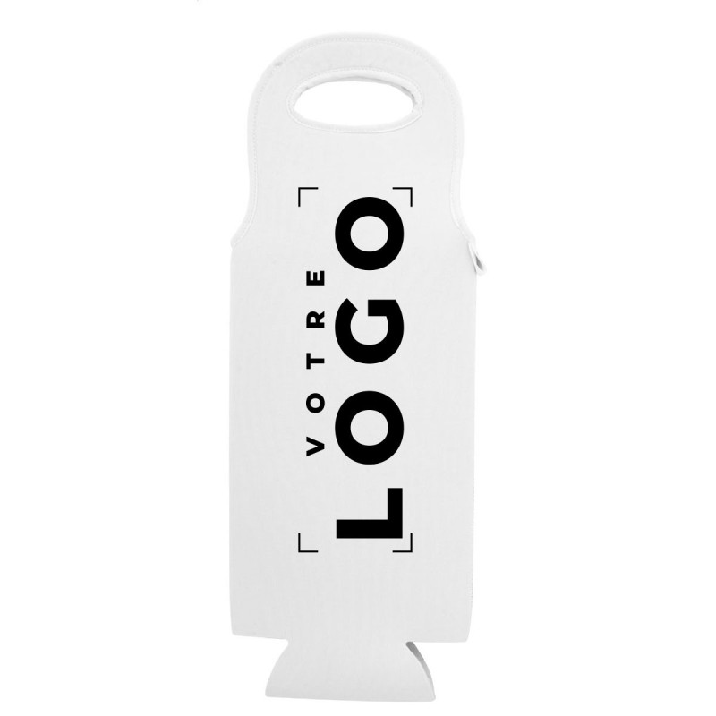 Sac porte-bouteille de vin personnalisé en néoprène RPET