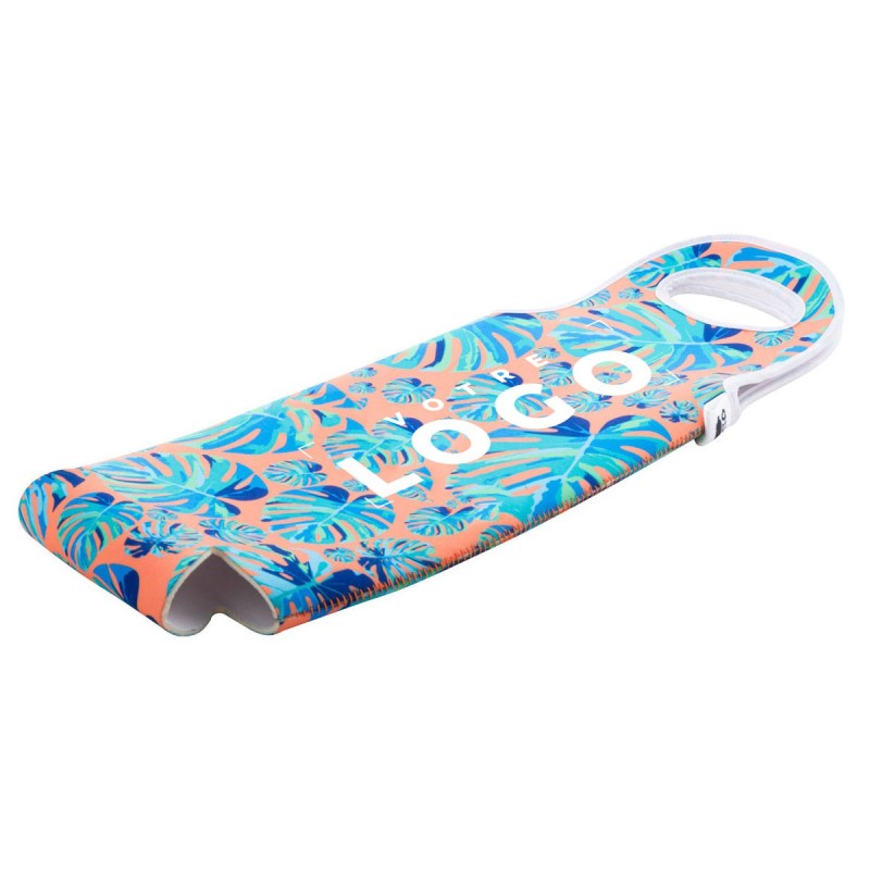 Sac porte-bouteille de vin personnalisé en néoprène RPET