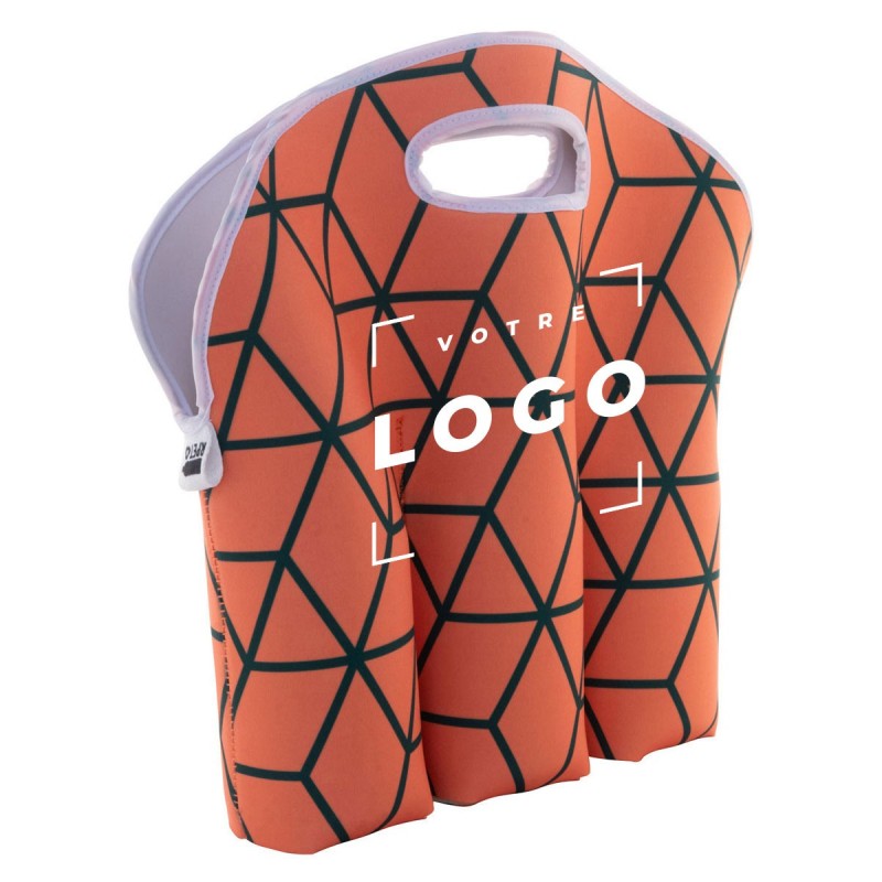 Sac à bière personnalisé en néoprène RPET – 3 canettes