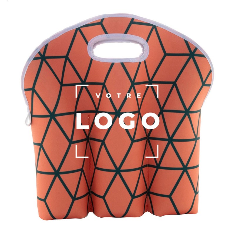 Sac à bière personnalisé en néoprène RPET – 3 canettes