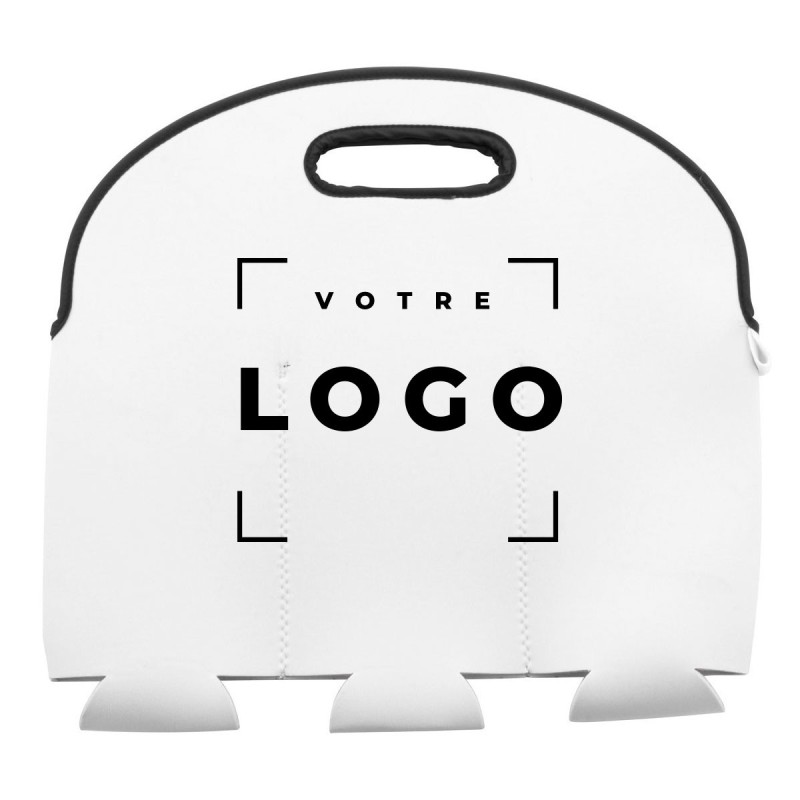 Sac à bière personnalisé en néoprène RPET – 3 canettes