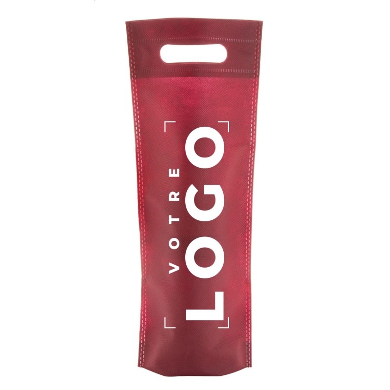 Sac cadeau bouteille de vin personnalisé non tissé