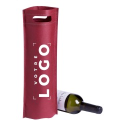 Sac cadeau bouteille de vin personnalisé non tissé
