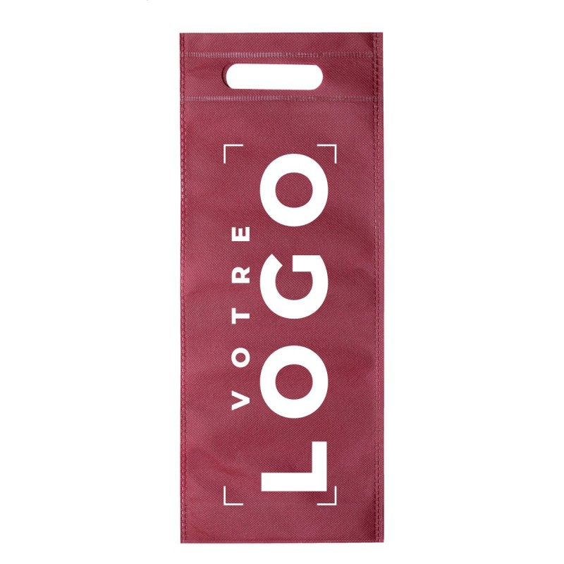 Sac cadeau bouteille de vin personnalisé non tissé