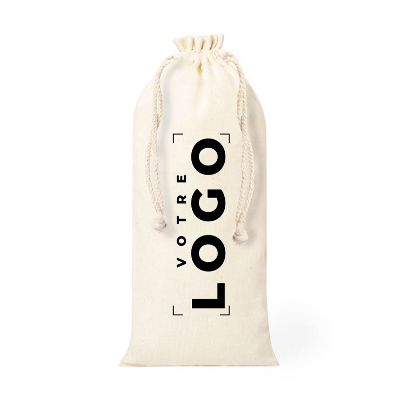 Sac bouteille en coton 105 g/m² personnalisé – Gourde & Thermos
