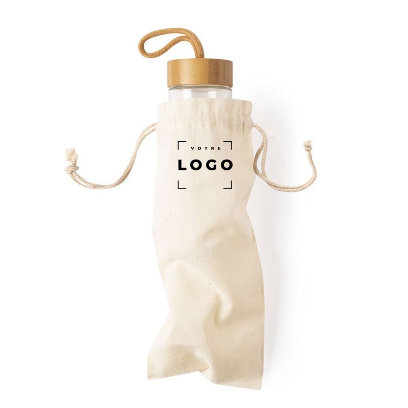 Sac bouteille en coton 105 g/m² personnalisé – Gourde & Thermos