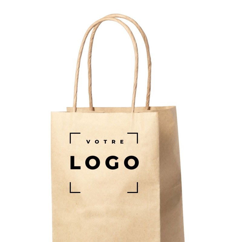 Sac en papier naturel 100 g/m² pour bouteille jusqu’à 1L