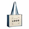 Sac shopping en jute et coton laminé – anses longues