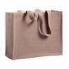 Sac shopping en jute et coton laminé – anses longues