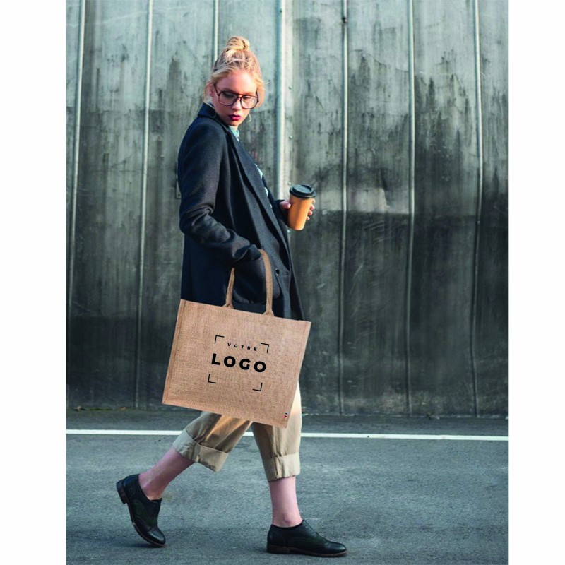 Sac shopping en toile de jute – fabrication française
