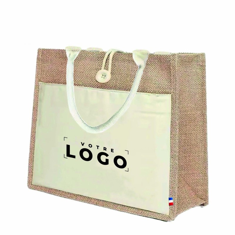 Sac en jute et coton recyclé – fabrication française