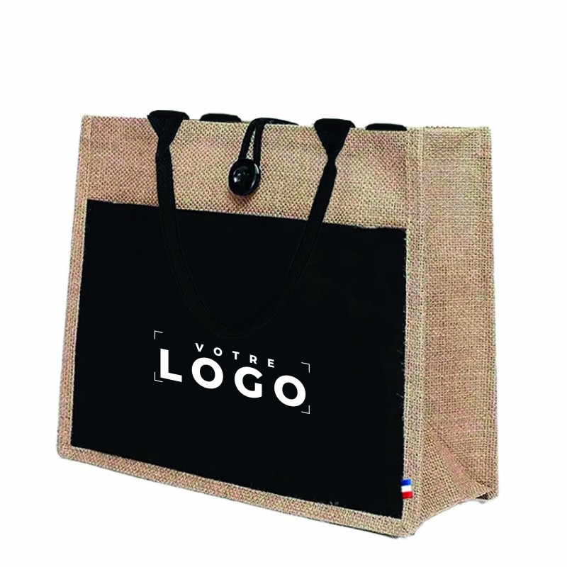 Sac en jute et coton recyclé – fabrication française