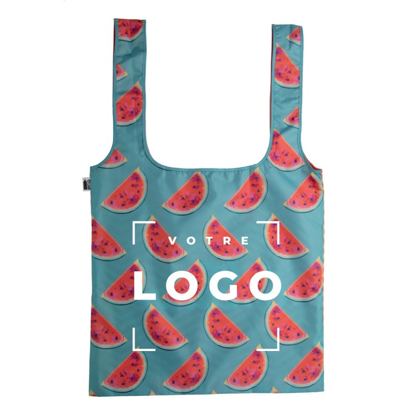 Sac shopping pliable RPET 190T – personnalisé et écologique