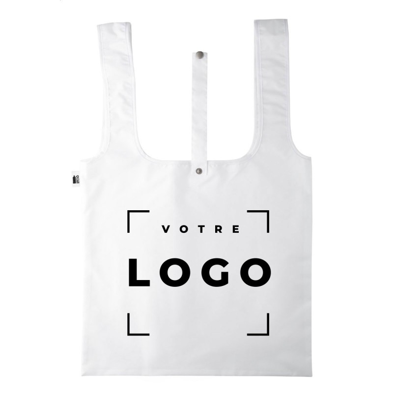 Sac shopping pliable RPET 190T – personnalisé et écologique