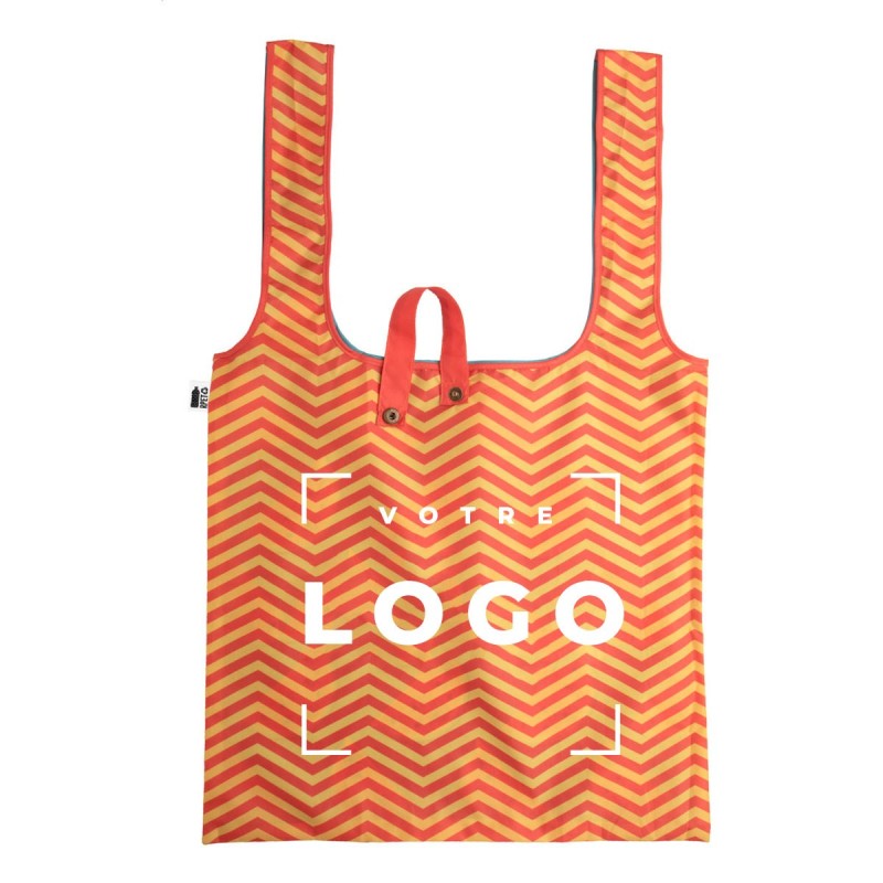 Sac shopping pliable RPET 190T – personnalisé et écologique