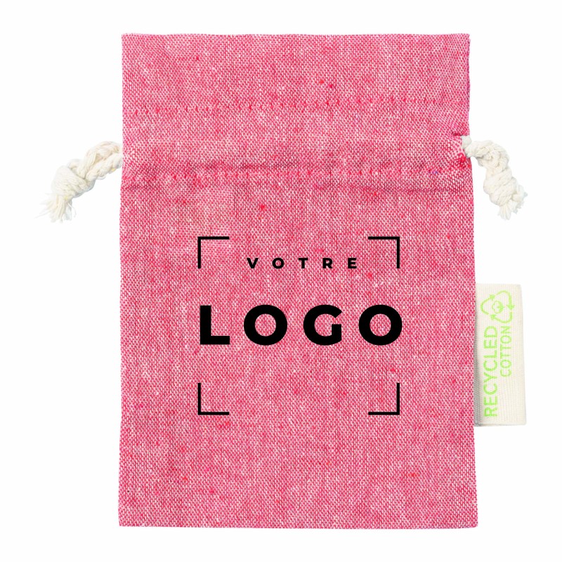 Sac cordelette en coton recyclé 120 g/m² – durable et personnalisable