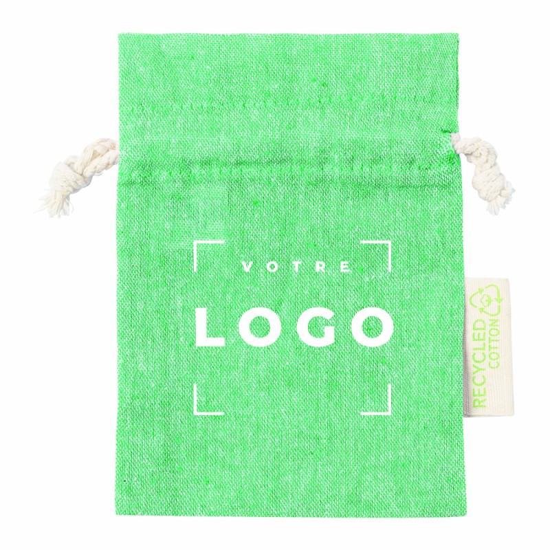 Sac cordelette en coton recyclé 120 g/m² – durable et personnalisable