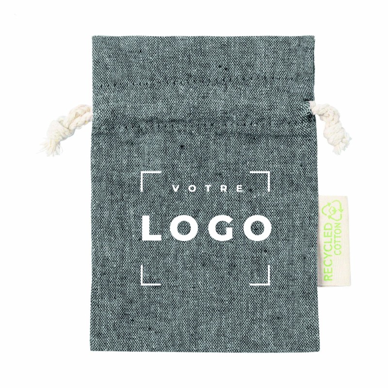 Sac cordelette en coton recyclé 120 g/m² – durable et personnalisable