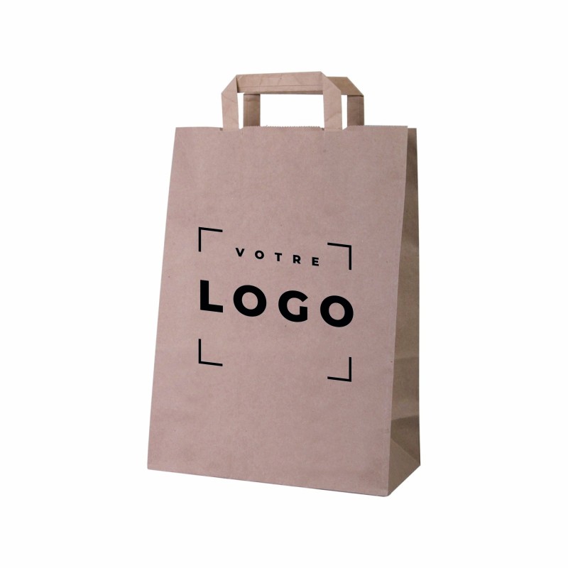 Sac en papier kraft 80 g/m² – personnalisable et élégant