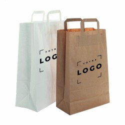 Sac en papier kraft 80 g/m² – personnalisable et élégant