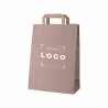 Sac papier kraft 70 g/m² – poignée plate personnalisable