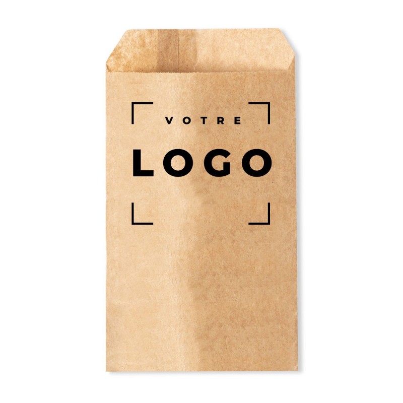 Pochette papier kraft recyclé 9x14,5 cm – personnalisable