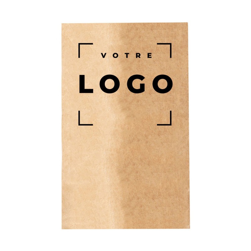 Pochette papier kraft recyclé 9x14,5 cm – personnalisable