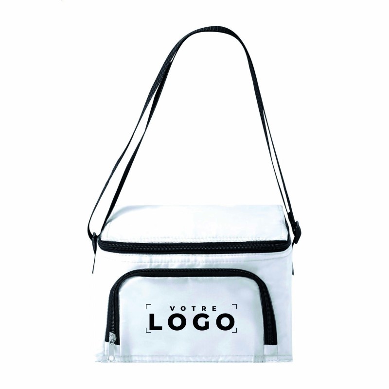 Sac isotherme polyester – 6 bidons – Personnalisable