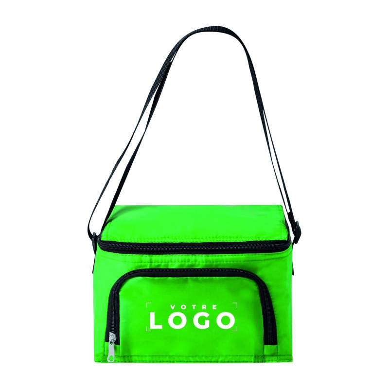 Sac isotherme polyester – 6 bidons – Personnalisable