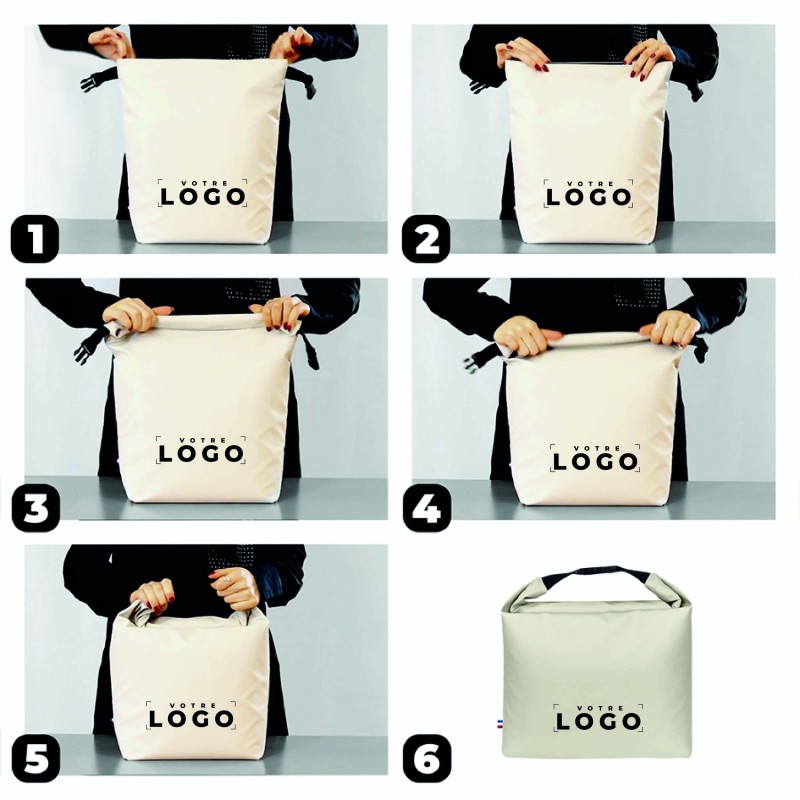 Sac isotherme Rolltop en rPET – Personnalisable et Écologique