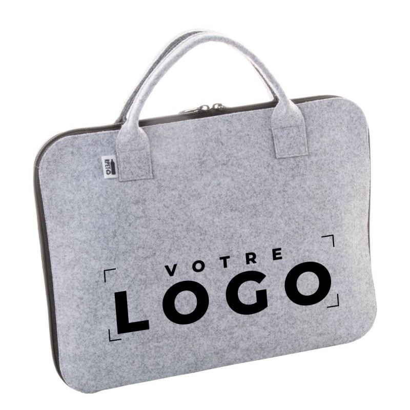 Sac à documents personnalisé en feutre RPET – Impression sublimation
