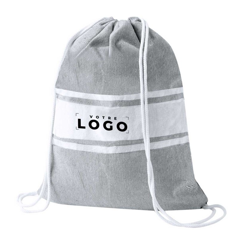 Sac à dos paréo personnalisé en coton recyclé | Objet publicitaire
