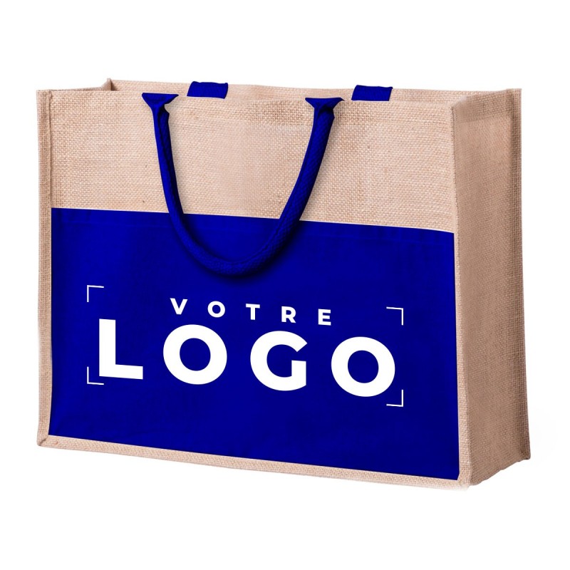 Sac de plage en jute laminée personnalisé – Goodie d’entreprise