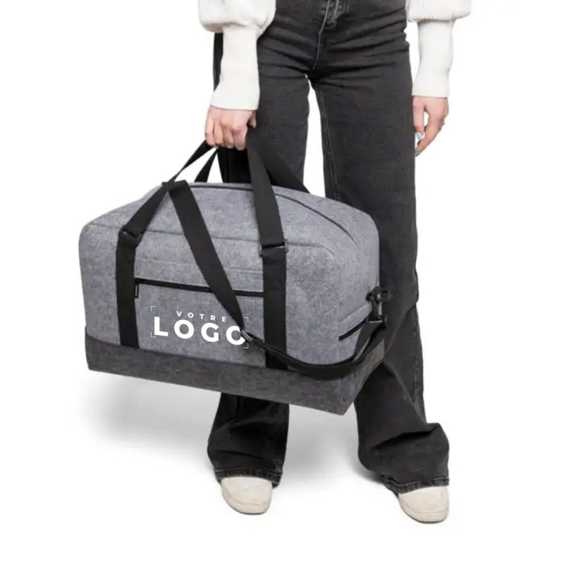 Sac de sport rPET en feutre 30L | Goodies d’entreprise écologiques