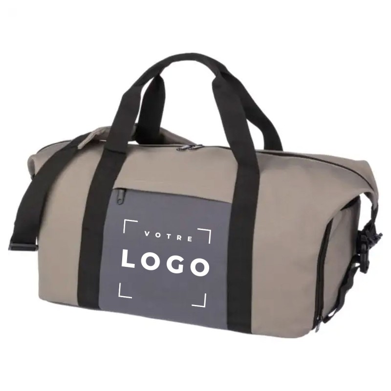 Sac de sport polyester 600D beige | Goodies d’entreprise